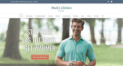 Desktop Screenshot of marksclothiers.com
