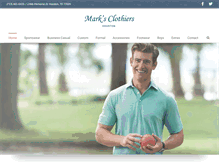 Tablet Screenshot of marksclothiers.com